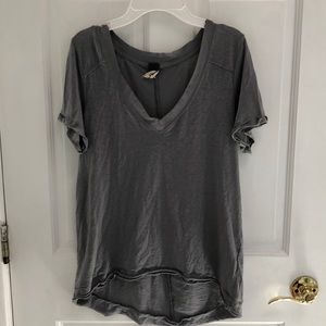 XS Free People T-Shirt Grey